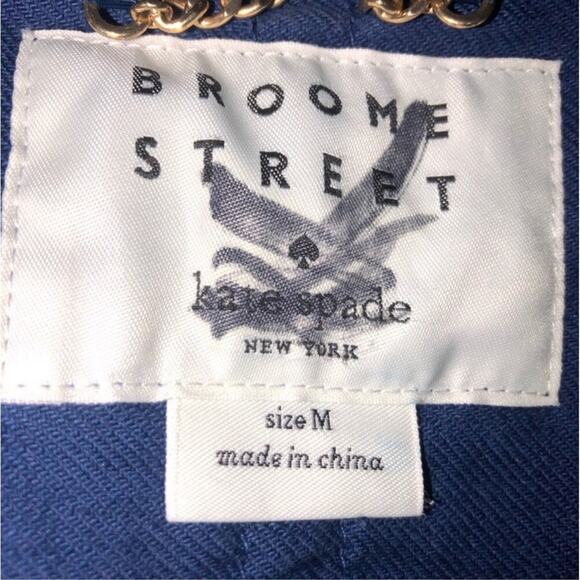 Kate Spade Broome Street Surplus Cotton Jacket Navigator Blue Medium NWOT - Picture 6 of 9